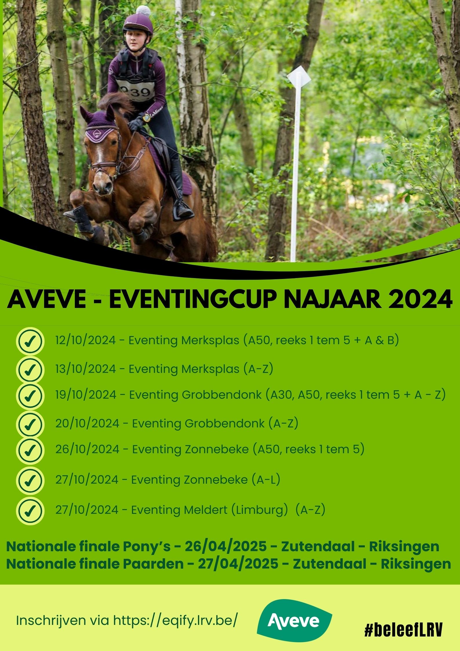 eventingkalender najaar 2024