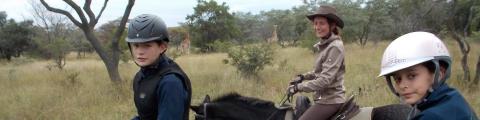 Op safari te paard in Zuid Afrika met mijn kinderen