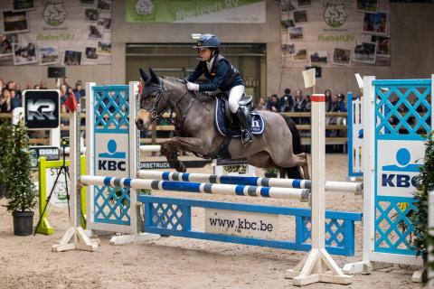 Chloé Hoste en Fioco van LRV Merchtem - Kampioen B Licht barema A